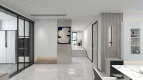 星海人家現(xiàn)代簡約風格四居室玄關(guān)裝修效果圖