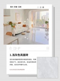2024年流行的8款瓷磚顏色，建議收藏！